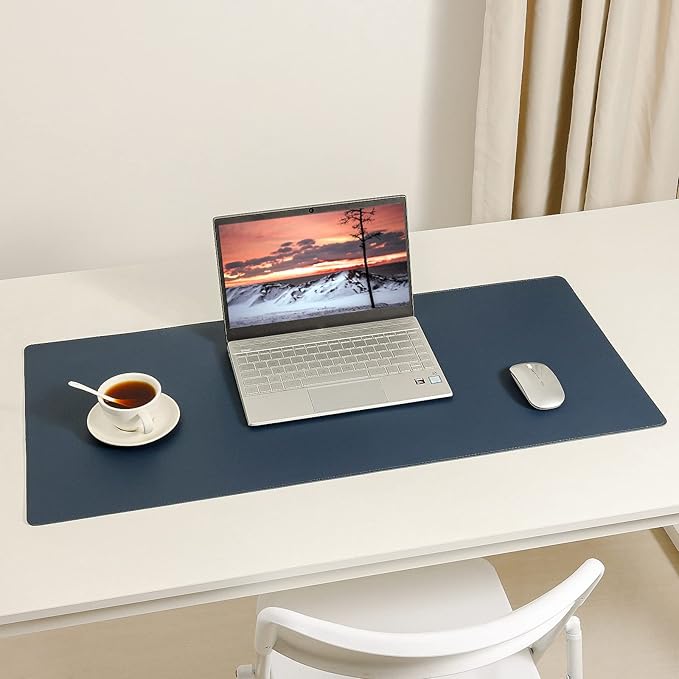 Wolaile PU Leather Desk Pad Blotter, 36x17in Non-Slip Large Mouse Pad/Writing - Image 6