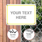 Personalized Custom Customize for Office, Delivery Yellow Sign, 10x7 Inches - Image 4