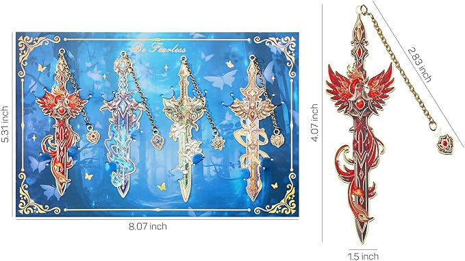 Fantasy Sword Bookmarks 4pcs - Image 7