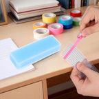 STOBOK 40Pcs PVC Washi Cards Tape Organizer Thick Rounded Corner Plastic Organizer for Scrapbooking DIY Crafts and Journaling Decorative Washi Cards