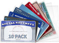 10 Pack Social Security Card Protector Medicare New Credit Card Holder by Unknown