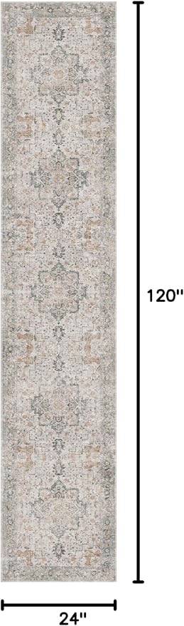 GENIMO Runner Rug 2x10 Machine Washable Non Slip Vintage Hallway Runner Rug - Image 2