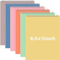 Maitys 6 Pcs Legal Pad Steno Spiral Notebook 8.5" x 11" Top Bound Spiral Pads by Unknown