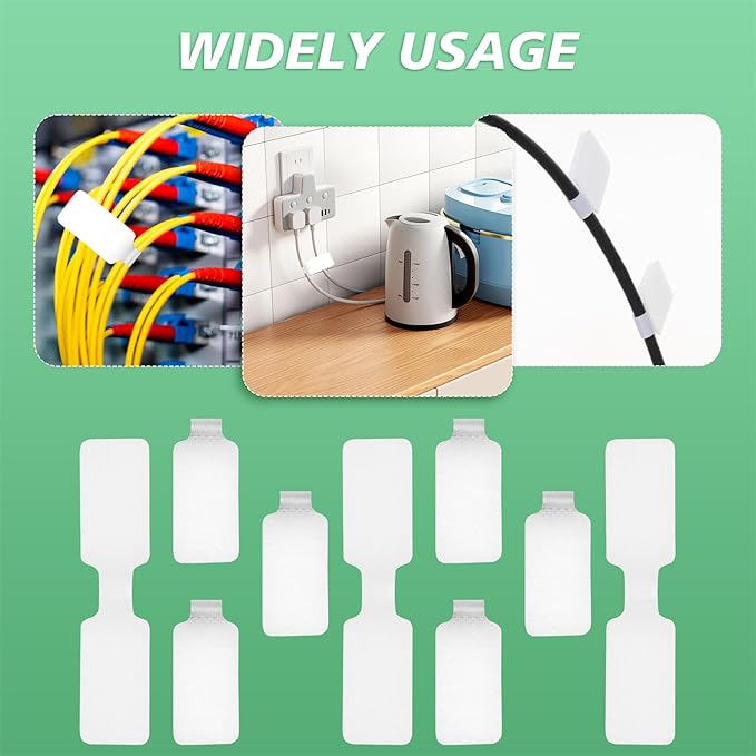 50 Pcs Cable Labels Nylon Writable Cord Tags Reusable Cable Cord Wire Labels - Image 4