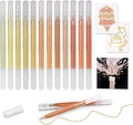 CAISEXILE 12 Yellow Glitter Gel Pens Set, 1.0 mm Fine Point by CAISEXILE