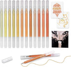 CAISEXILE 12 Yellow Glitter Gel Pens Set, 1.0 mm Fine Point by CAISEXILE