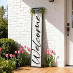 Double-sided Welcome to Our Home Wooden Sign Stand - Image 9
