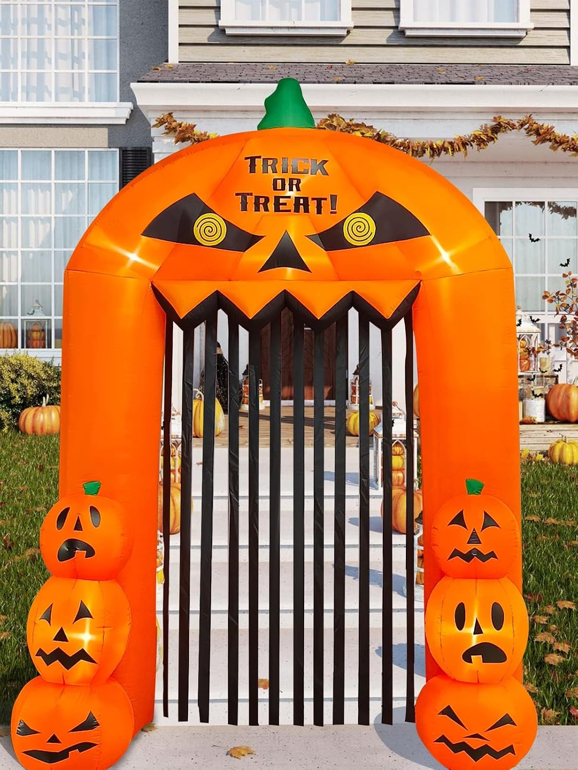 9.5 Feet Halloween Inflatable Arch, Kalolary Pumpkin Inflatables Archway