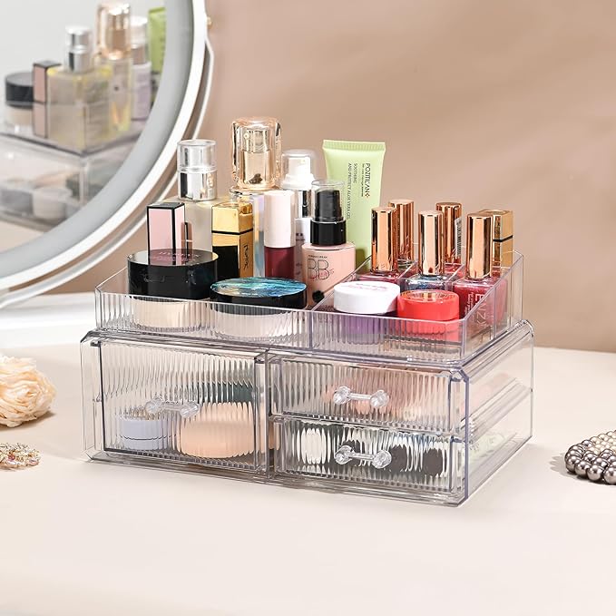 ZHIAI stackable storage drawer, cosmetics storage box, cosmetics and beauty - Image 4