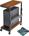 EUREKA ERGONOMIC PC Stand Computer Cart, Height Adjustable Tower Stand 2-Tier by EUREKAERGONOMIC