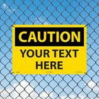 Custom OSHA Style Caution Sign 12" x 18" Plastic Sign, Customizable "Your Text - Image 3