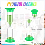 96 Pcs Back to School 5 Minute Sand Timer Bulk Colored Plastic Mini Multicolor - Image 3