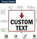 Custom Arrow, Custom Directional Sign, Down Arrow, 24x30 Inches, 55 mil thick - Image 6