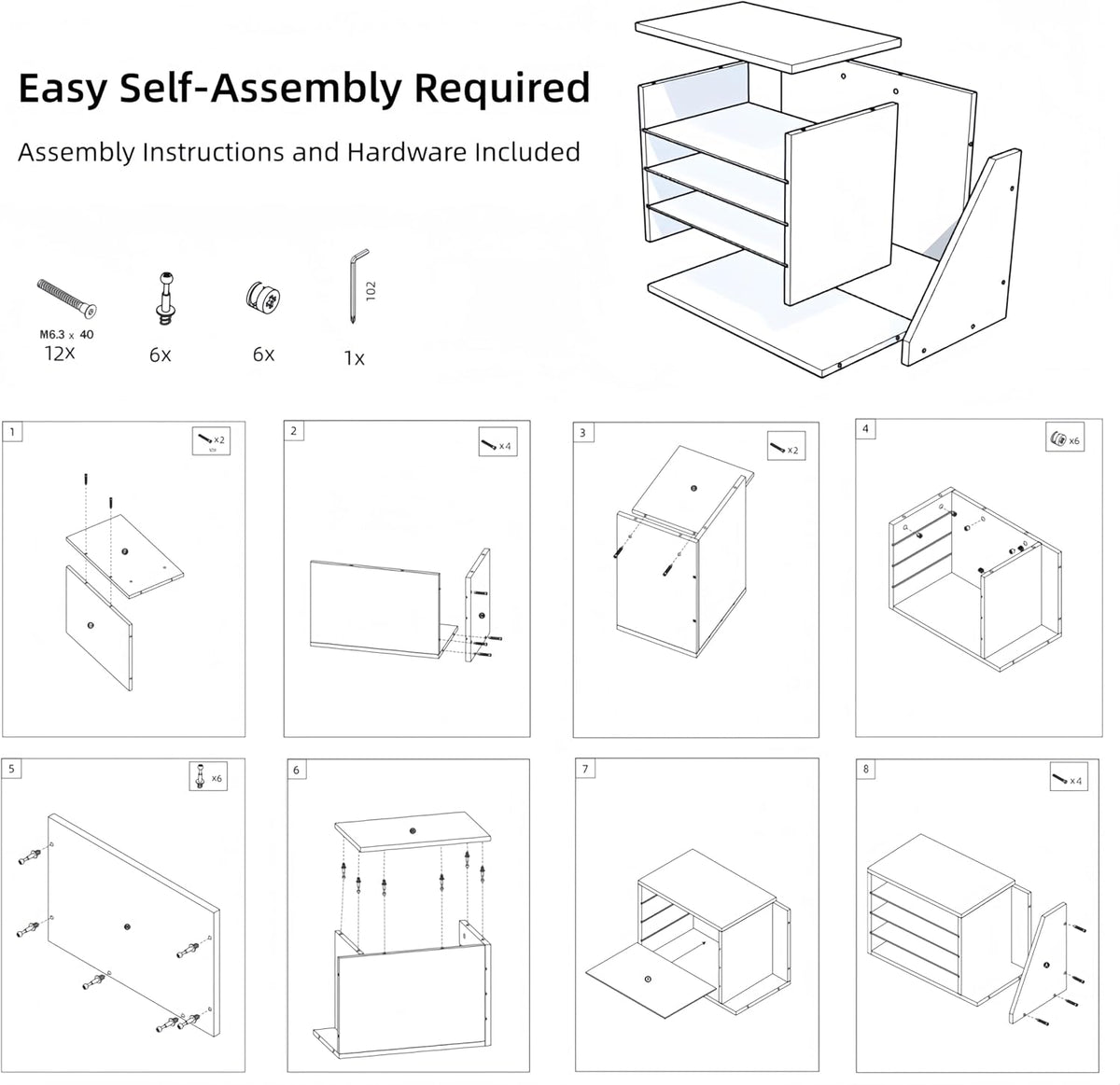 wooden desk organizer with drawers, office paper mail, package contents