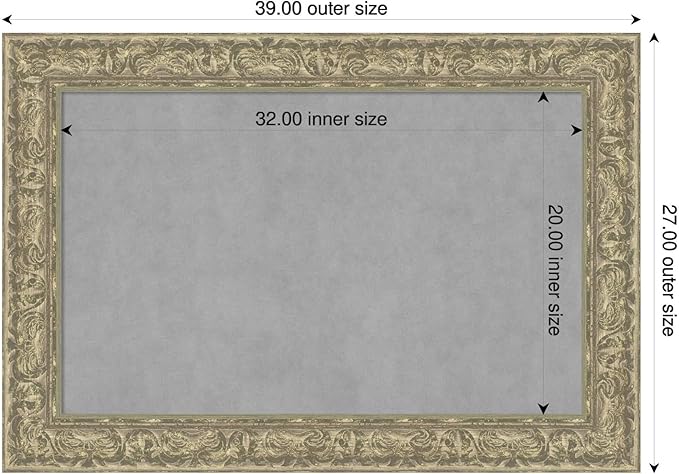 Amanti Art Silver Framed Magnetic Board 27x39 Large Vision Board - Image 2