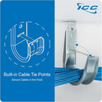 ICC Ceiling Mount J Hook 1 5/16” Without Retainer Clip – Galvanized Steel Cable - Image 4