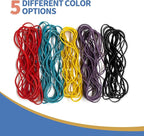 50Pack Trash Can Rubber Bands, 5 Colors Large Rubber Bands, Heavy Duty - Image 5