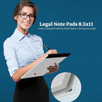 White Legal Pads 8.5 x 11 Notepads, 12 Pack Writing Paper Note Pads 8.5x11 - Image 4