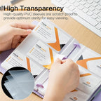 deli Business Card Holder, 180 Cards Book Portable Business Card Organizer - Image 4
