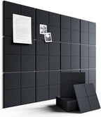 Fluxynara Large Felt Bulletin Board 48" x 36" Cork Board Alternative-12 Pack by FLUXYNARA