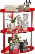 Sezanrpt 3 Tier Acrylic Corner Shelf Organizer Storage 9.5x9.5x15.7 Inch by Sezanrpt