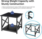 Fannova 2 Tier Large Printer Stand, 23.6 x 23.6 x 22.6 Inches Square Printer - Image 4