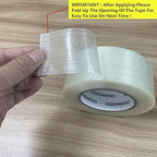 CHUANGSEED 6-Pack Mono Filament Strapping Tape 6.2mil x 2Inch x 60yds Commodity - Image 3