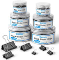 228 PCS Binder Clips Paper Clamps Assorted Sizes, Extra Large Medium Small Mini by Baxrou