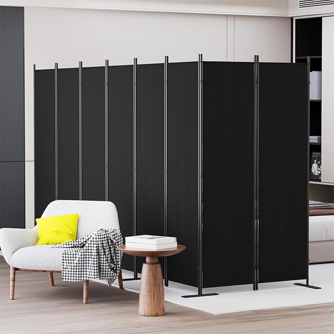 C-Hopetree 8 Panels Room Divider, 6 Ft Tall Indoor Folding Privacy Screen - Image 5