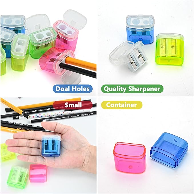 AUSTARK 24Pcs Pencil Sharpener Manual - Image 5