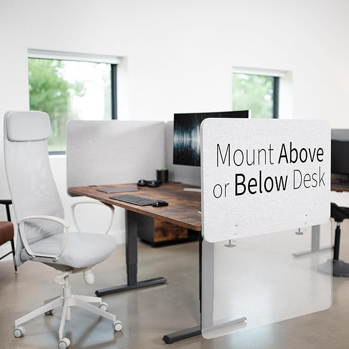 VIVO Clamp-on/Screw-on 71 x 24 inch Privacy Panel System, Sound Absorbing - Image 4