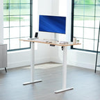 VIVO Electric 60 x 24 in Real Bamboo Standing Desk, Memory Height Adjustment - Image 2