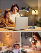 BOHON LED Desk Lamp with USB Charging Port 3 Color Modes Dimmable Reading Light - Image 6