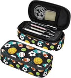 Sport Cool Ball Pattern Pencil Case Big Capacity Storage Pencil Pouch by HKHEHOP