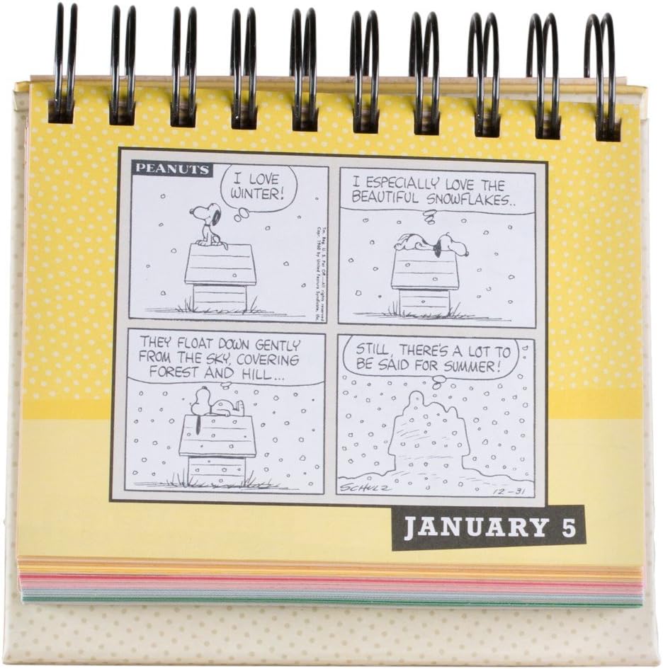Dayspring - Peanuts - Smiles and Blessings - Perpetual Calendar (75668), Yellow