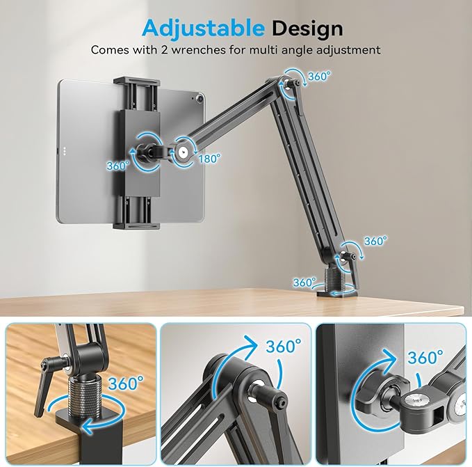 Jakeko Adjustable Tablet Mount for Desk - Image 4
