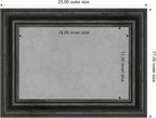Amanti Art Black Framed Magnetic Board 17x23 Small Vision Board - Image 4