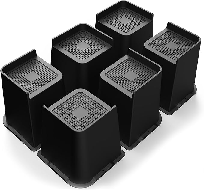 MXMZHXU Bed Risers 2 inch, 3 inch, 4 inch, 6 inch or 8 inch Heavy Duty by MXMZHXU