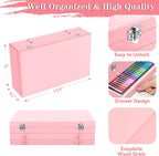 art supplies, 269 piece deluxe art set crafts on a desk or shelf