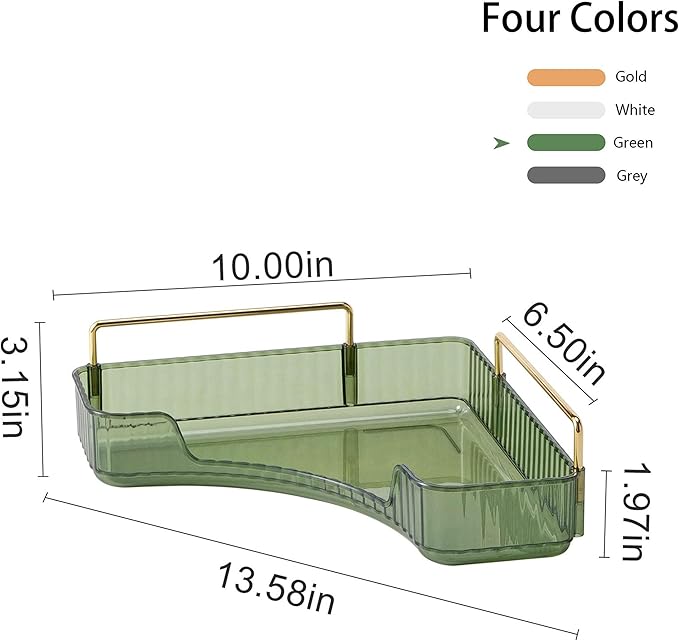 YCIA&DONE Corner Bathroom Counter Organizer, Makeup Organizer - Image 4