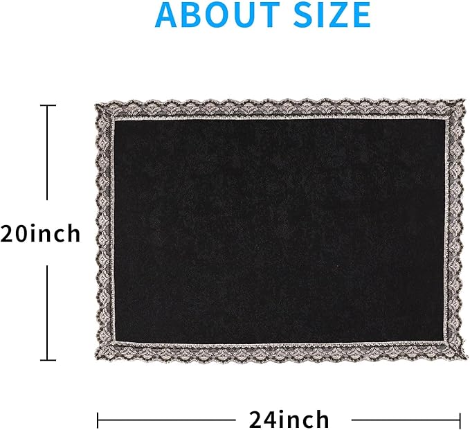 MINJIATEX Couch arm Covers, Non-Slip lace Sofa arm Covers Set of 2 Washable - Image 6