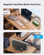 AboveTEK Vertical Laptop Stand, 3 Slots Aluminum Desk Laptop Holder & Laptop - Image 5