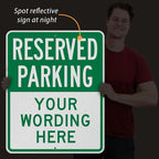 SmartSign 30 x 24 inch Custom “Reserved Parking” Metal Sign - Image 6