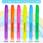 Highlighters, Chisel Tip Dry-Quickly Highlighter Markers, Office Classroom Must - Image 2