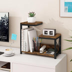 ELITEROO Desktop Shelf Organizer, 3 Tier Office Shelves, Wood Desk Organizers - Image 5