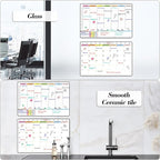 POPRUN Dry Erase Calendar weekly and monthly self adhesive stick on - Image 5