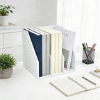 SAYEEC 1Pcs Collapsible Plastic Magazine File Holder Vertical Binder Storage - Image 7