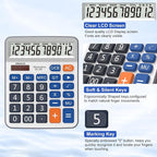 Desktop Calculator Extra Large 5-Inch Clear LCD Display 12-Digit Big Number - Image 3