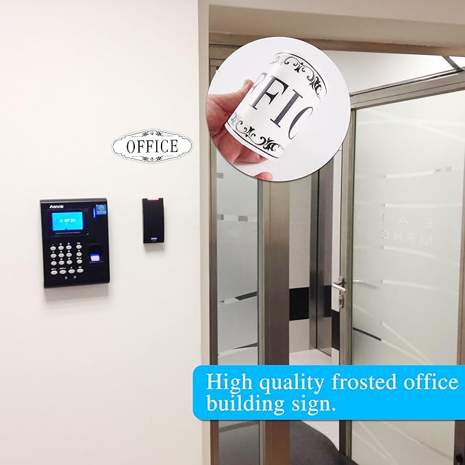 The Office Door Sign for Home and Business，Self-Adhesive Waterproof and - Image 5