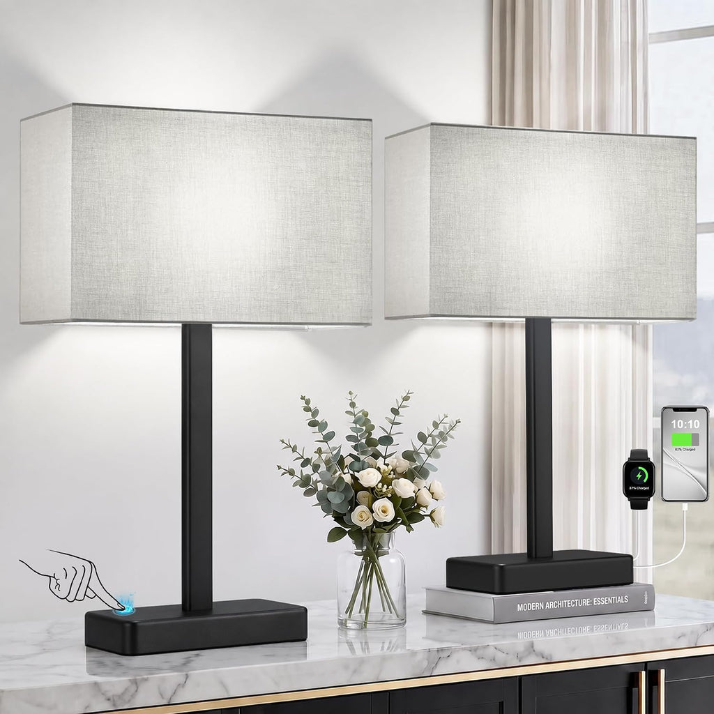 touch lamps for nightstand set of 2, lamp, main product view